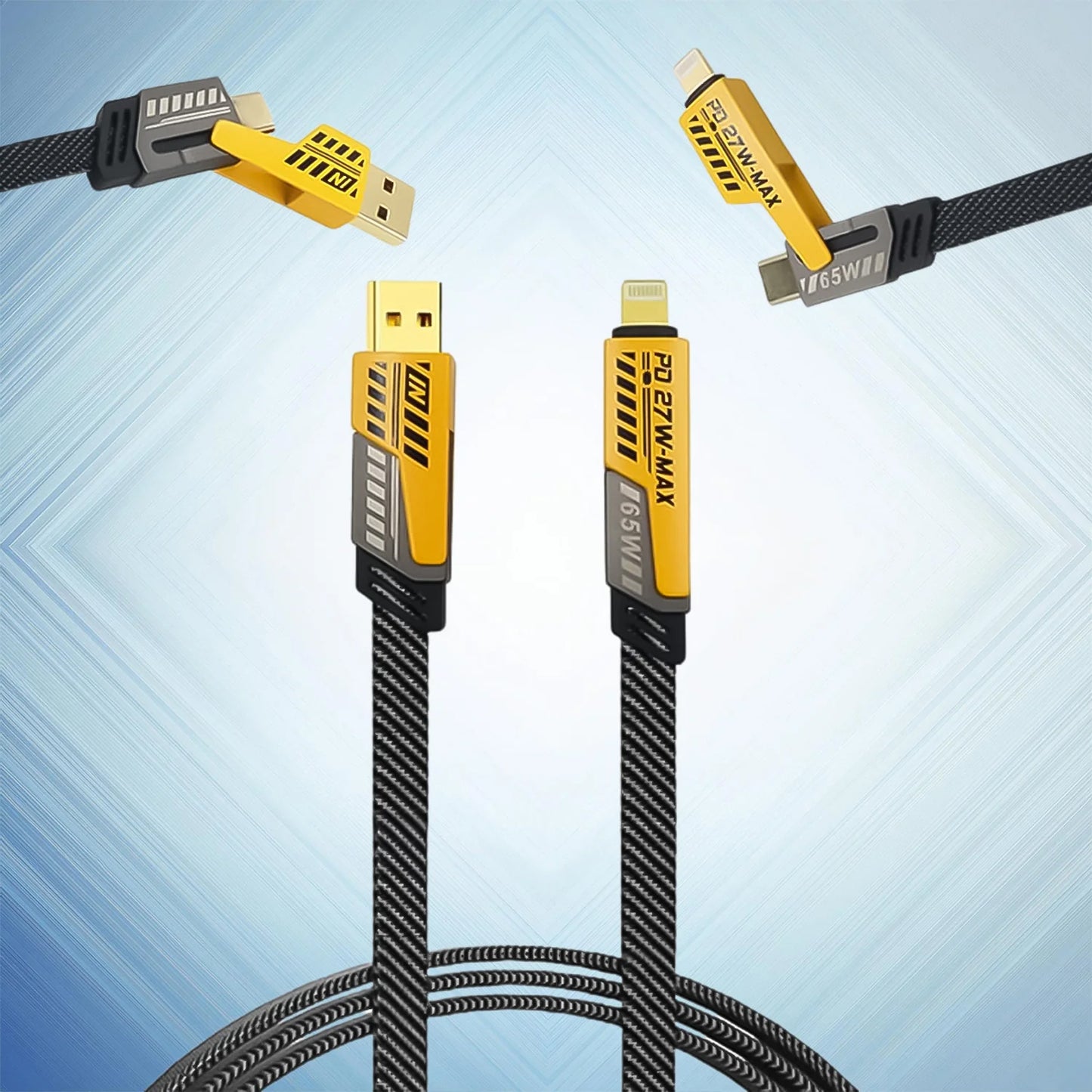 4 In 1 Charging Cable 65w Cable (1 Pc 94 Cm)