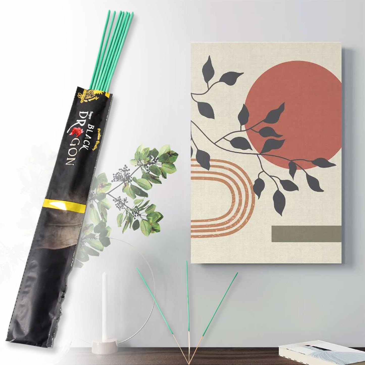 Mosquito Agarbatti Stick Herbal Mosquito Agarbatti 1 Box ( 12 Packet 120 Sticks ) ( Incense Stick )