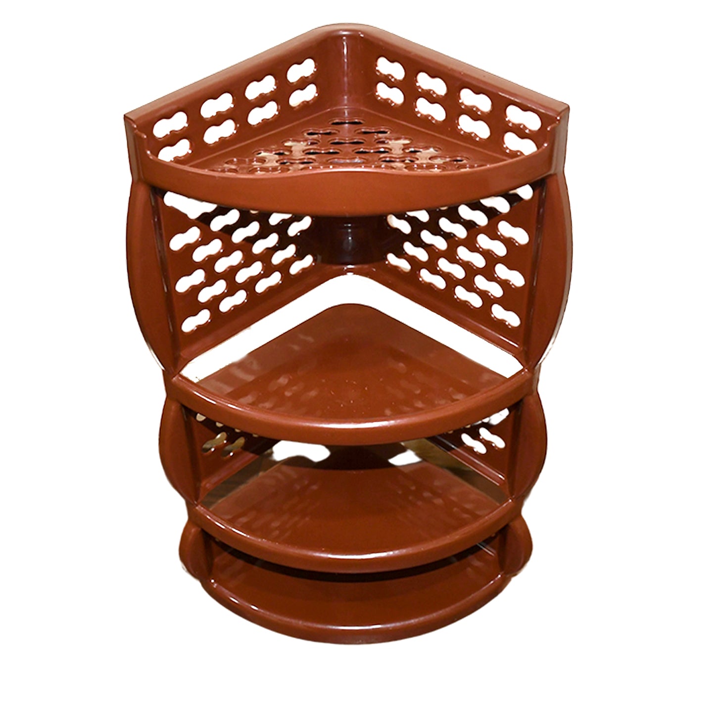 3639 Multi Purpose Plastic Corner Rack A Stylish Storage Shelf For Kitchen Living Room Bathroom (1 Pc 3 Layer )