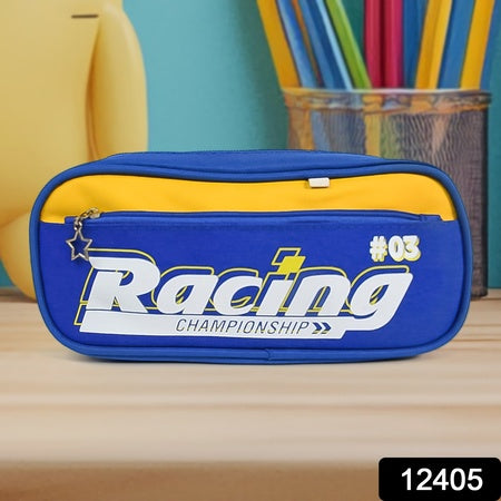 Pencil Pouch With Zipper 1 Pc 2 Compartment)