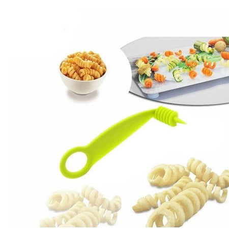 2013 Kitchen Plastic Vegetables Spiral Cutter Spiral Knife Spiral Screw Slicer