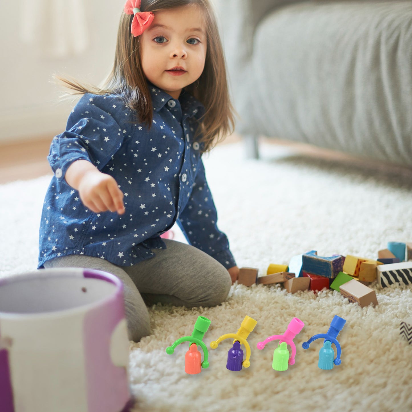 Bell Shape Pencil Top Promotional Toys (1 Pc Mix Colour Design)