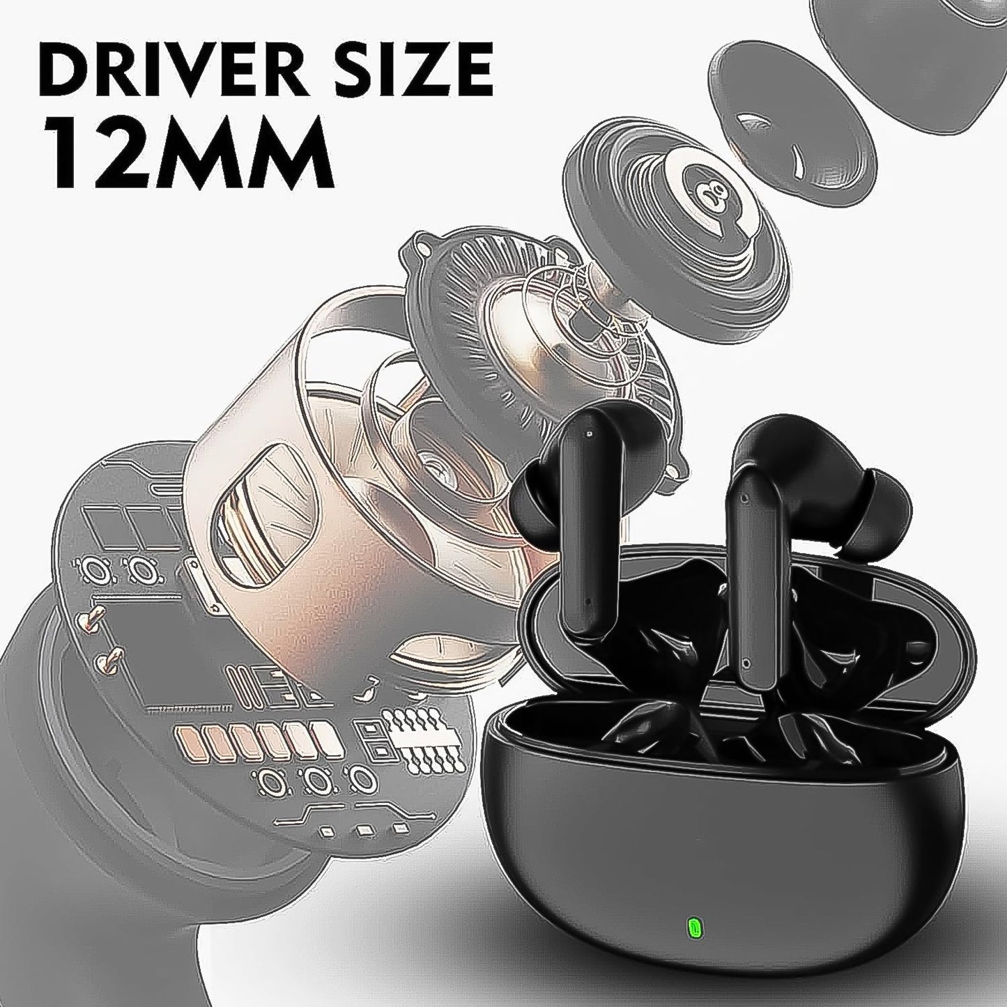 Wireless Bluetooth Fire Tws Bluetooth Earbud 30 Hr (1 Set)
