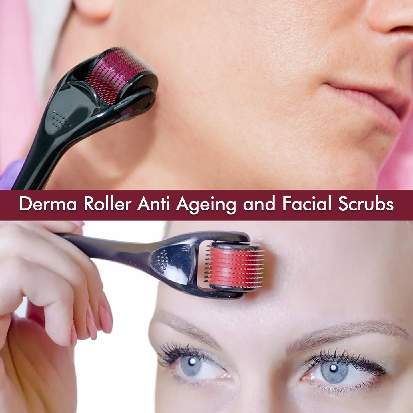 Derma Roller Anti Ageing And Facial Scrubs Polishes Scar Removal Hair Regrowth (1.5 Mm)