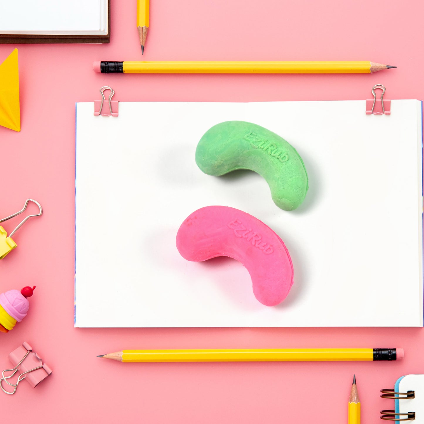 Cashew Nut Eraser Rubber Erasers (1 Pc Mix Colour Design)
