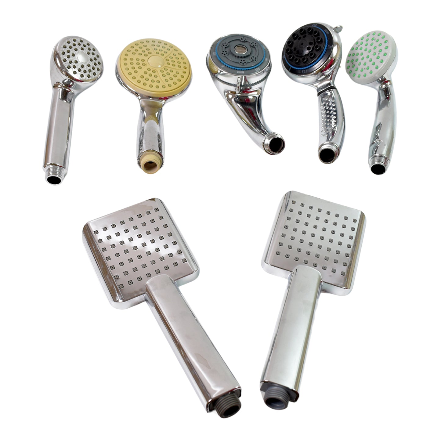Plastic High Pressure Handheld Shower Head (1 Pc Mix Design Size)