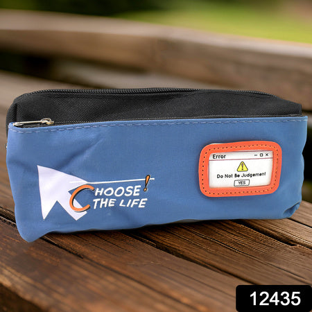 Pencil Pouch With Zipper (1 Pc 2 Compartment)