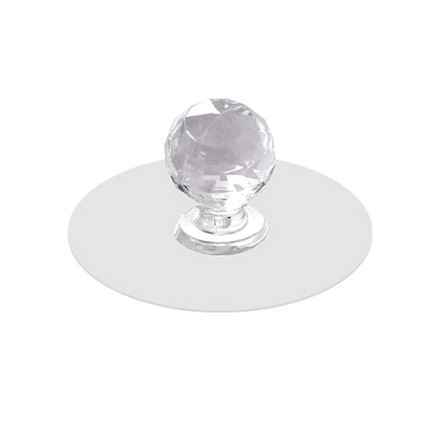 17798 Clear Cabinet Drawer Knobs Hook Diamond Crystal Shaped Pulls Handles For Wardrobe Kitchen Cupboard Bathroom Dresser Furniture Door Window (1 Pc)