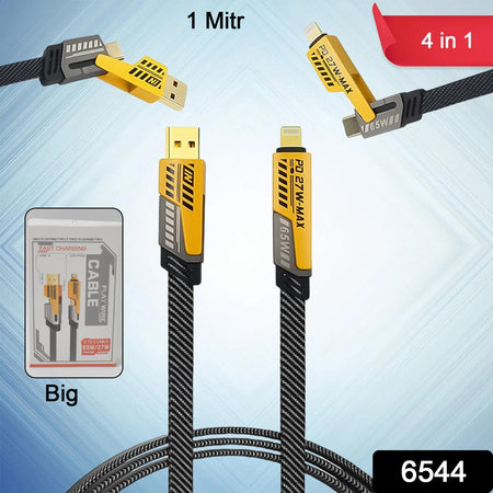 4 In 1 Charging Cable 65w Cable (1 Pc 1 Mtr.)