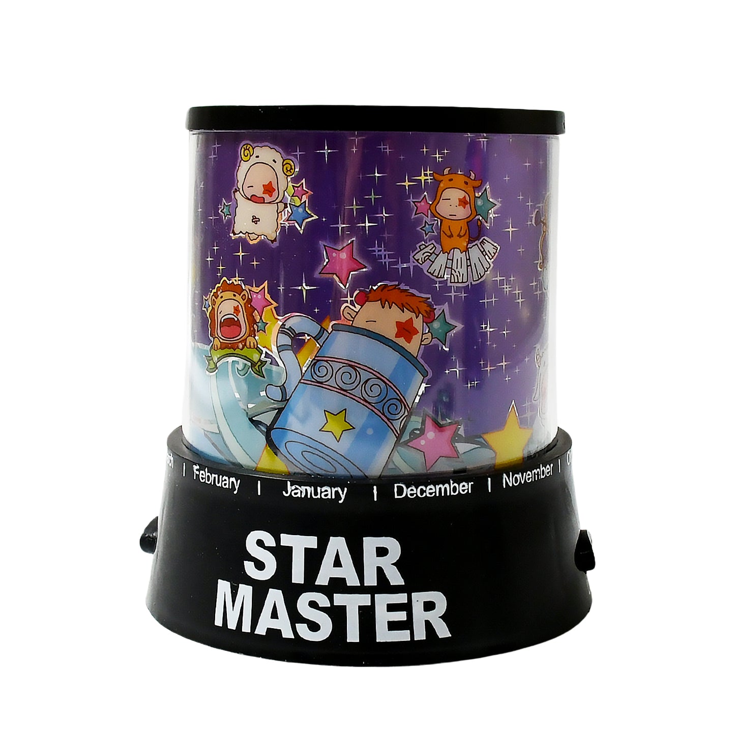 Led Projector Night Light Amazing Lamp 3 Battery Operated Lamps Rotation With The Music Function Master For Kids Bedroom Home Decoration Nightromantic Gift (Battery Not Included 1 Pc)