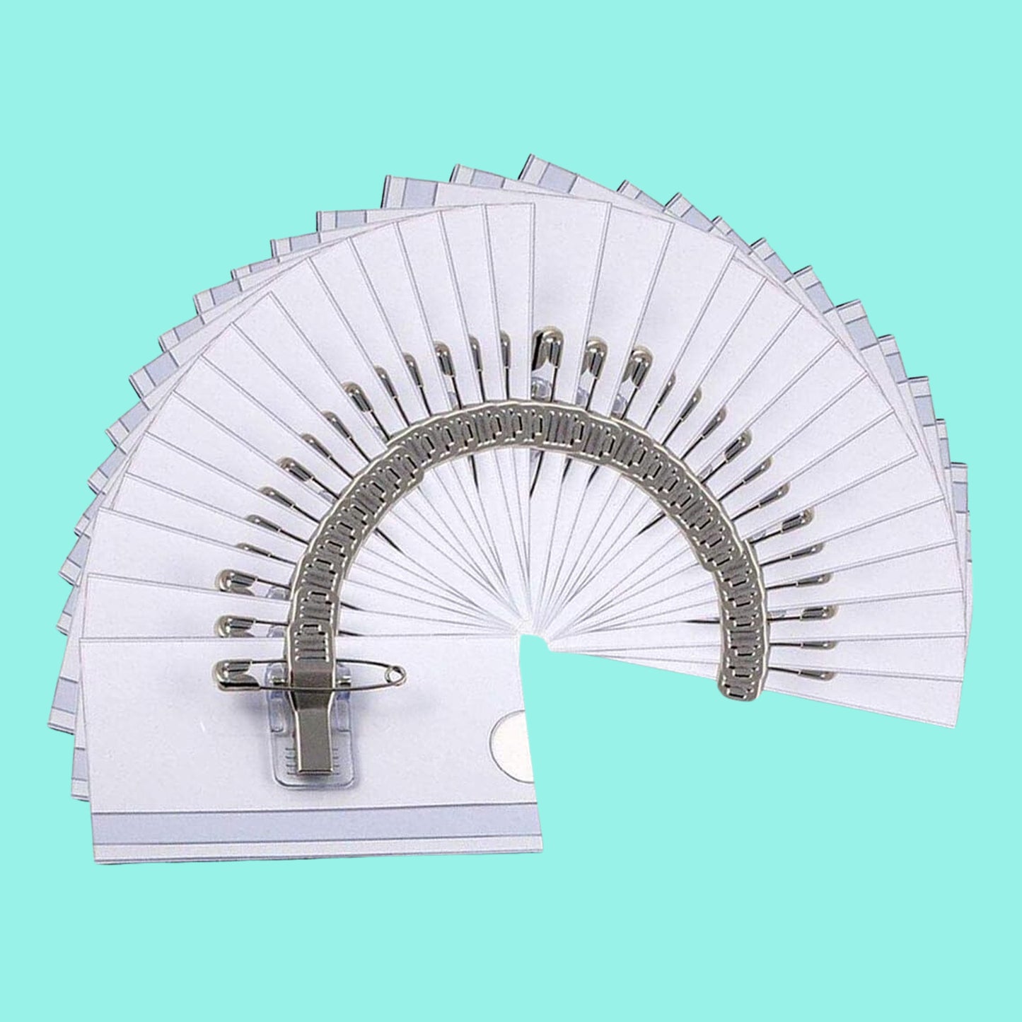 Plastic Transparent Cardholders With Pin Clip 90 Mm X 60 Mm (50 Pcs Set)
