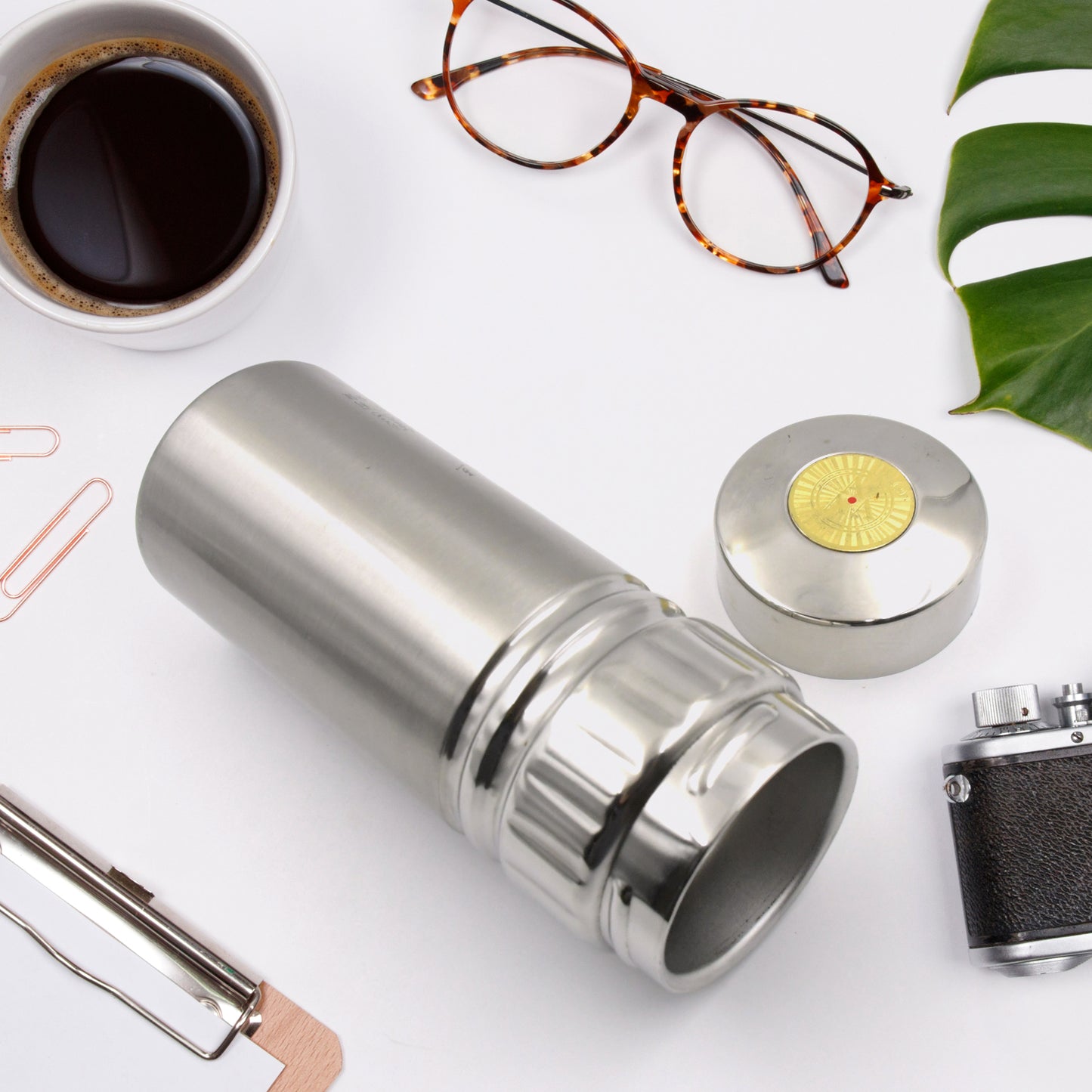 12522 Vacuum Insulated Stainless Steel Flask Water Bottle Cup Water Beverage Travel Bottle Leak Proof Rust Proof Cold Hot Leak Proof Office Bottle Gym Home Kitchen Hiking Trekking (1 Pc)