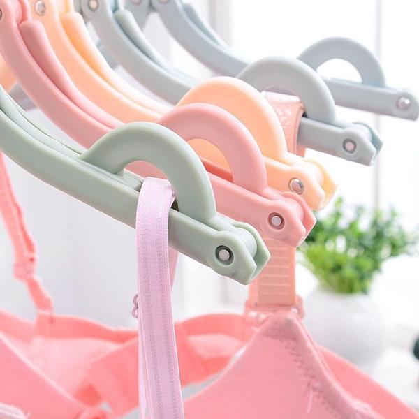 1432 Portable Foldable Multicolor Plastic Hangers (1pc)