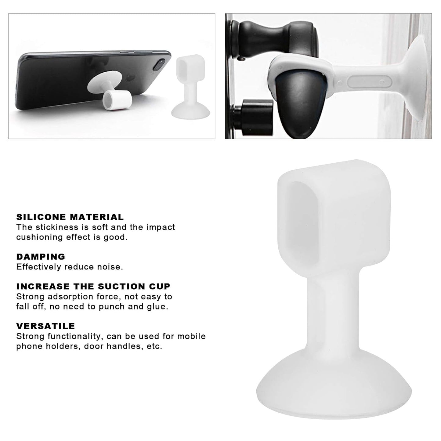 Self-sucking Silicone Door Stopper (1 Pc Mix Color)