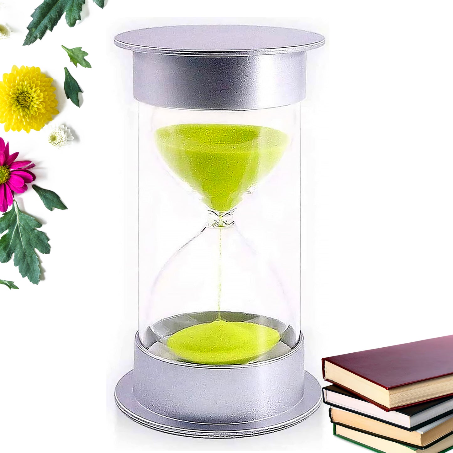 17550 Sand Timer Hourglass Timer 45 Minutes Sand Timer For Kids Teachers Games Classroom (30 Min-green) Time Management Tool (Color Green Time 30 Min)