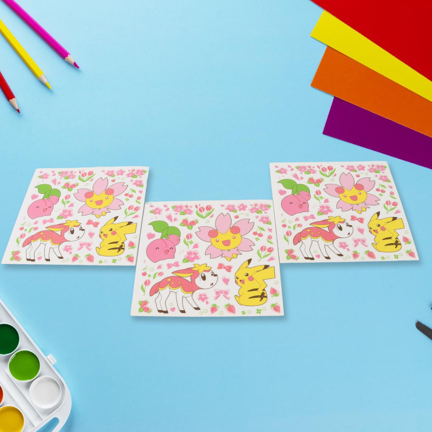 Multipurpose Adhesive 3d Stickers (3 Sheet 119 Cm)