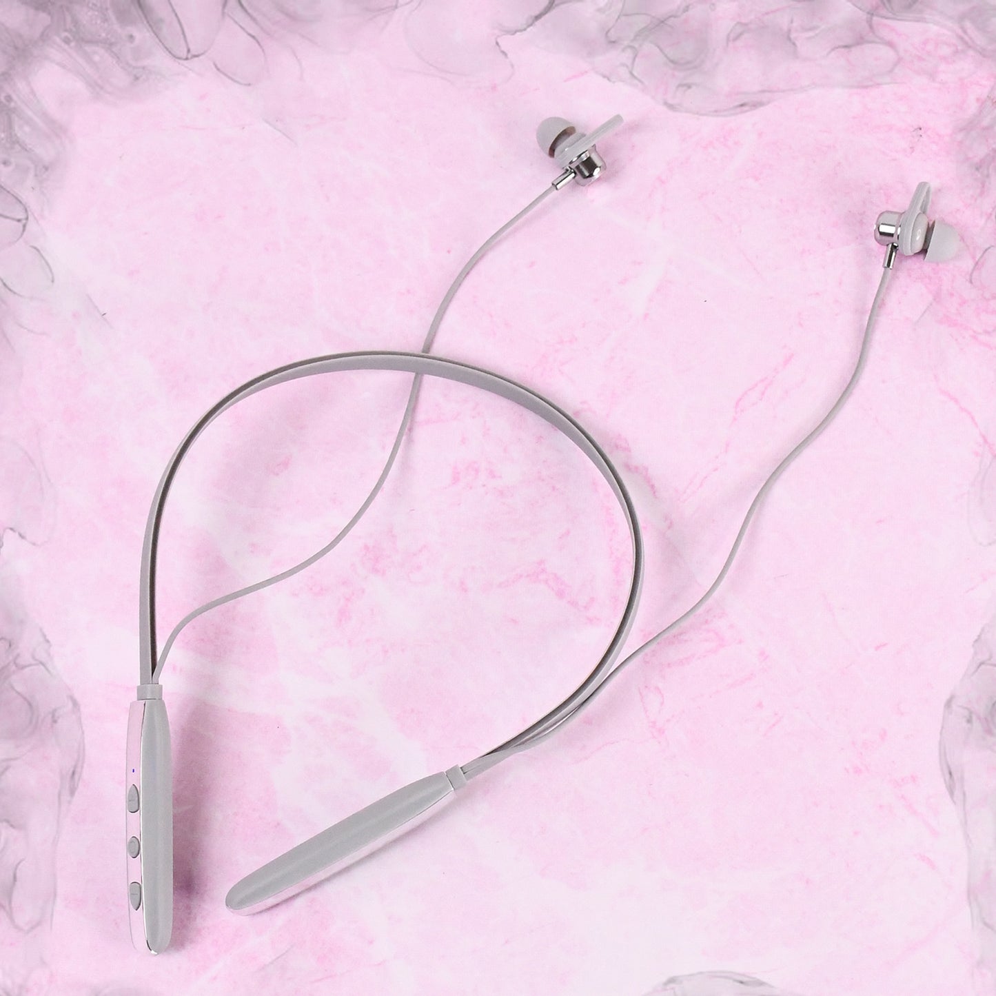 Magnetic On- Off Earbuds Neckband Bluetooth (1 Pc With Color Box Zipper Plastic Bag)