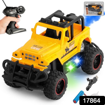 17864 Mist Spray Race Car Toy Off Road Speed Car With Smoke (Water Sprayer Mist With Light) High Strength Climbing Power Smoke Effect (Color May Vary) Kids