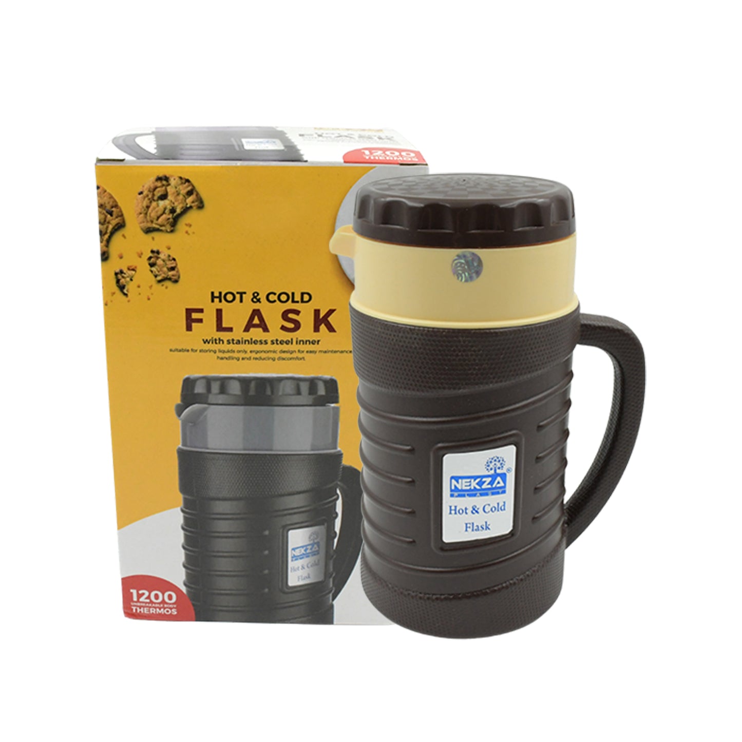 Thermos Insulated Flask Or Hot Kettle Plastic Innner Steel Insulated Tea Kettle Hot And Cold Premium Tea Kettle Kettle Easy To Carry Leak Proof Tea Jug Coffee Jug Water Jug Hot Beverag (1200 Ml 1700ml )