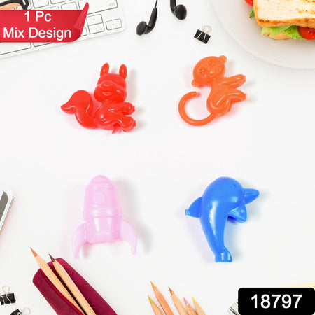 Mix Character Monkey Fish Cat Pencil Top Promotional Toys (1 Pc Mix Colour Design)
