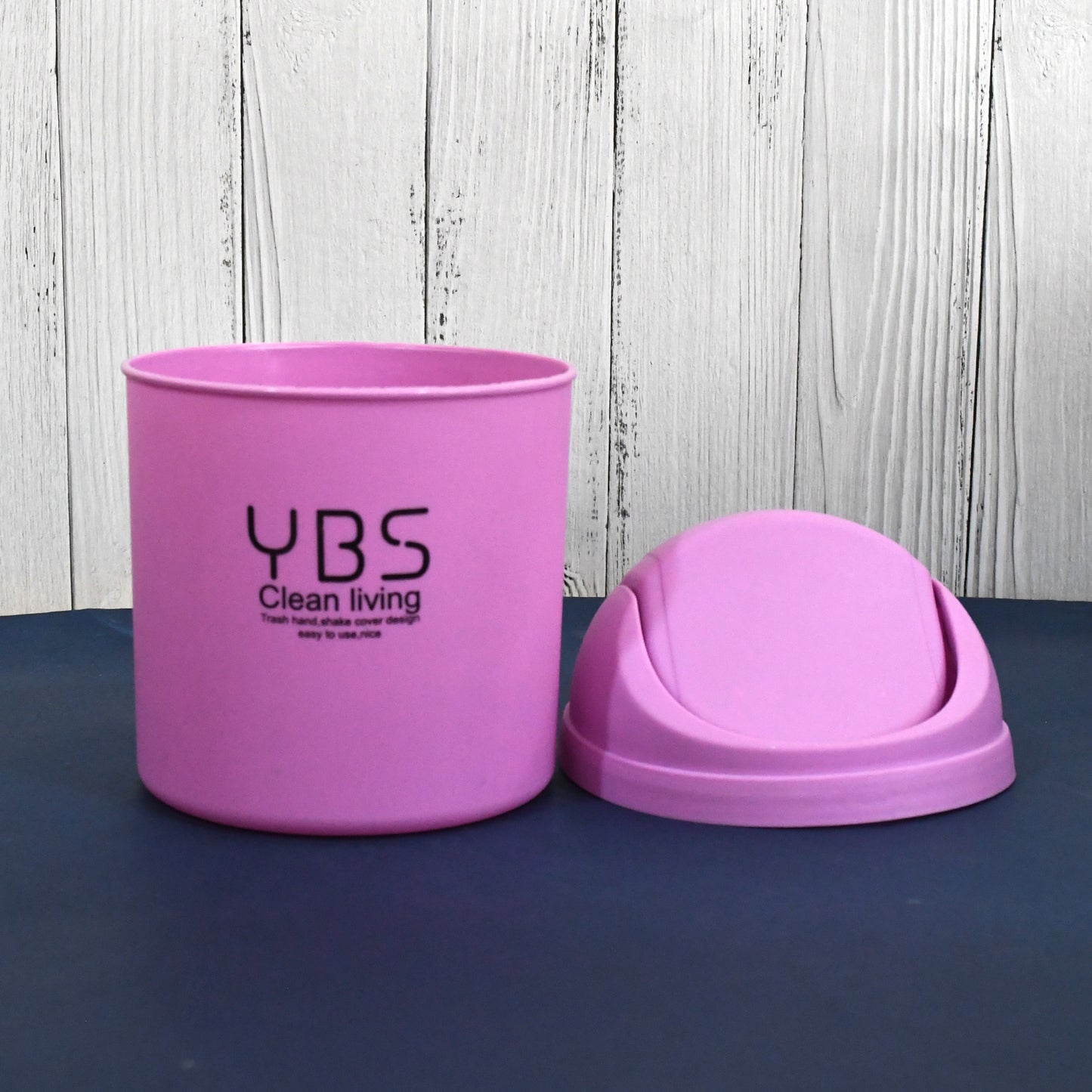 Mini Trash Can With Lid Small Tiny Trash Bin (18x13 Cm 1 Pc)