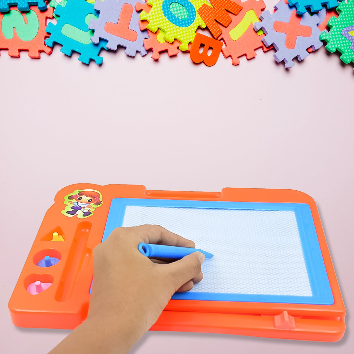 Magnetic Slate Sketch Pad Board For Kids (1 Pc 27 19 Cm)