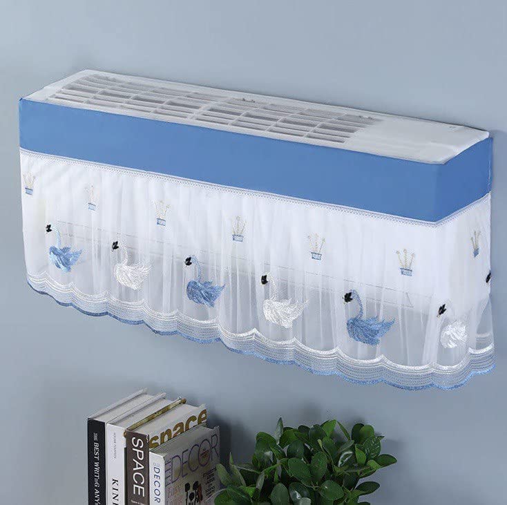 6082 Ac Cover Air Conditioning Dust Cover Folding Designer Ac Cover For Indoor Split Cover Washable Foldable Dustproof Cover ( Approx 1 Ton Mix Design 1 Pc)