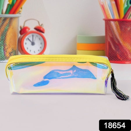 Transparent Pencil Pouch Case Pvc Waterproof Pen Bag (1 Pc)