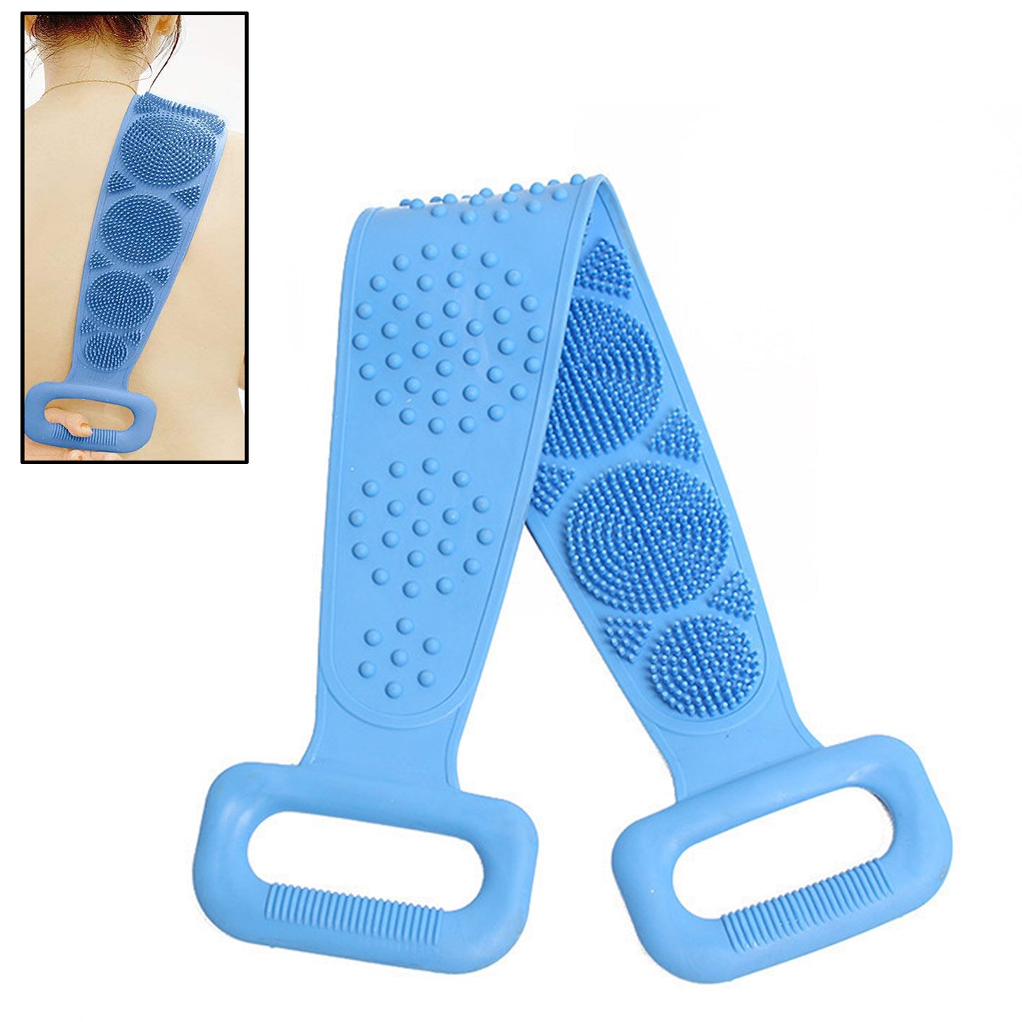Silicone Body Scrubber Silicone Bath Body Brush (1 Pc 24 Inch)