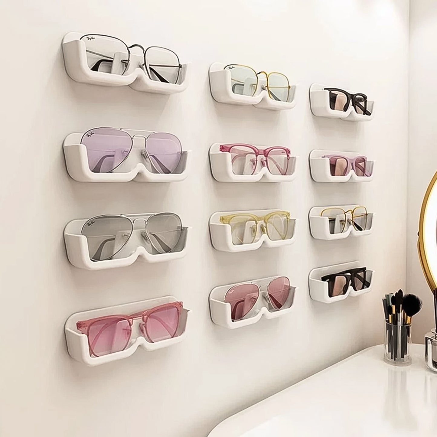 Wall Mount Adhesive Sunglass Holder (1 Pc)