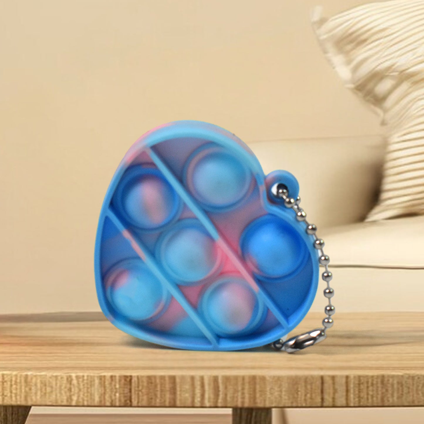 Pop Fidget Toys For Kids Mini Pop Keychain (1 Pc Mix Color Design)