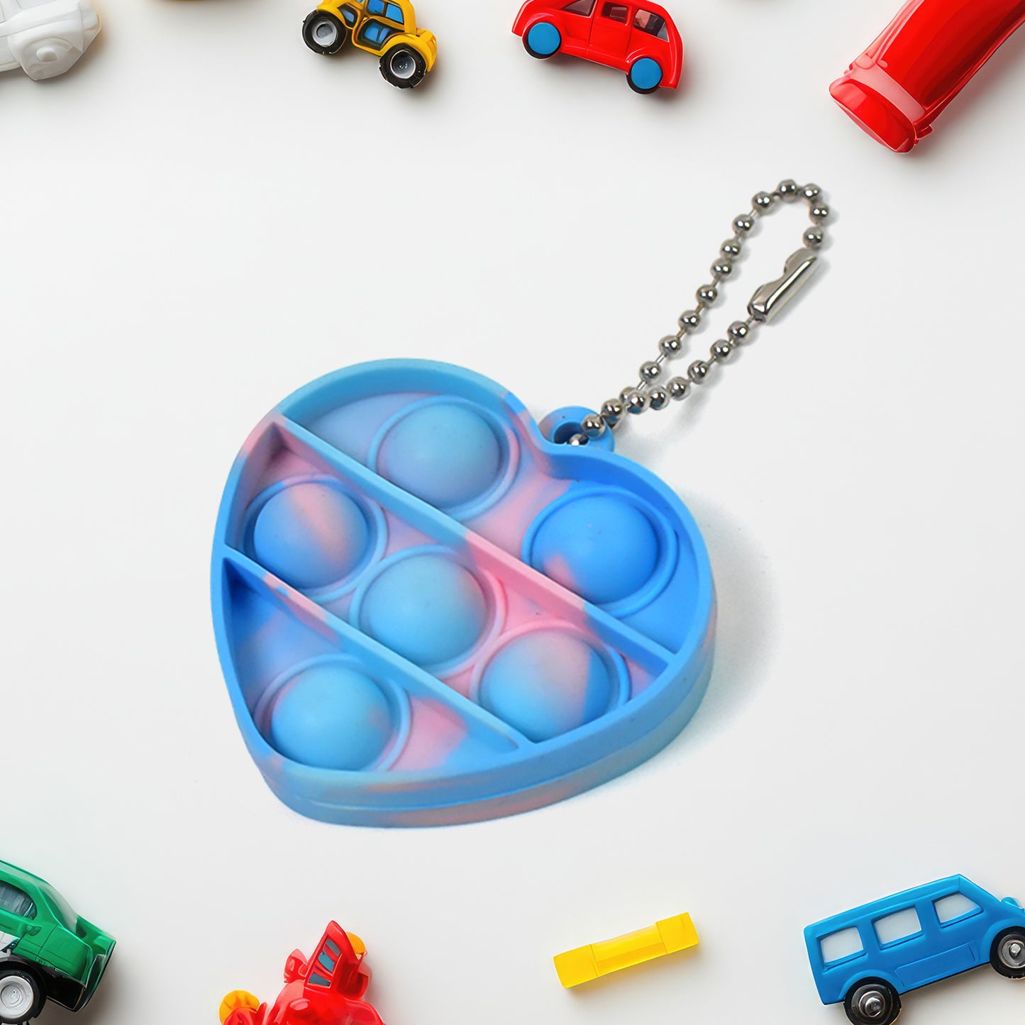 Pop Fidget Toys For Kids Mini Pop Keychain (1 Pc Mix Color Design)