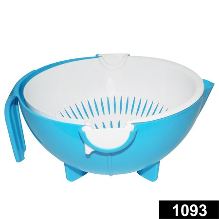 1093 Multi-functional Washing Fruits And Vegetables Bowl Strainer With Handle