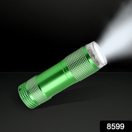 Super-bright Mini 9 Led Bulb Pocket Torches - Small Torch Flashlight For Camping Hiking Diy Travelling Outdoors And More3 Battery Operated (Battery Not Included 1 Pc)