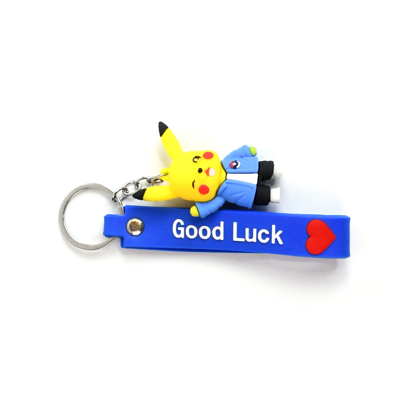 Cute Silicone 3d Key Chain With Metal Hook Strap (Pack Of 1)