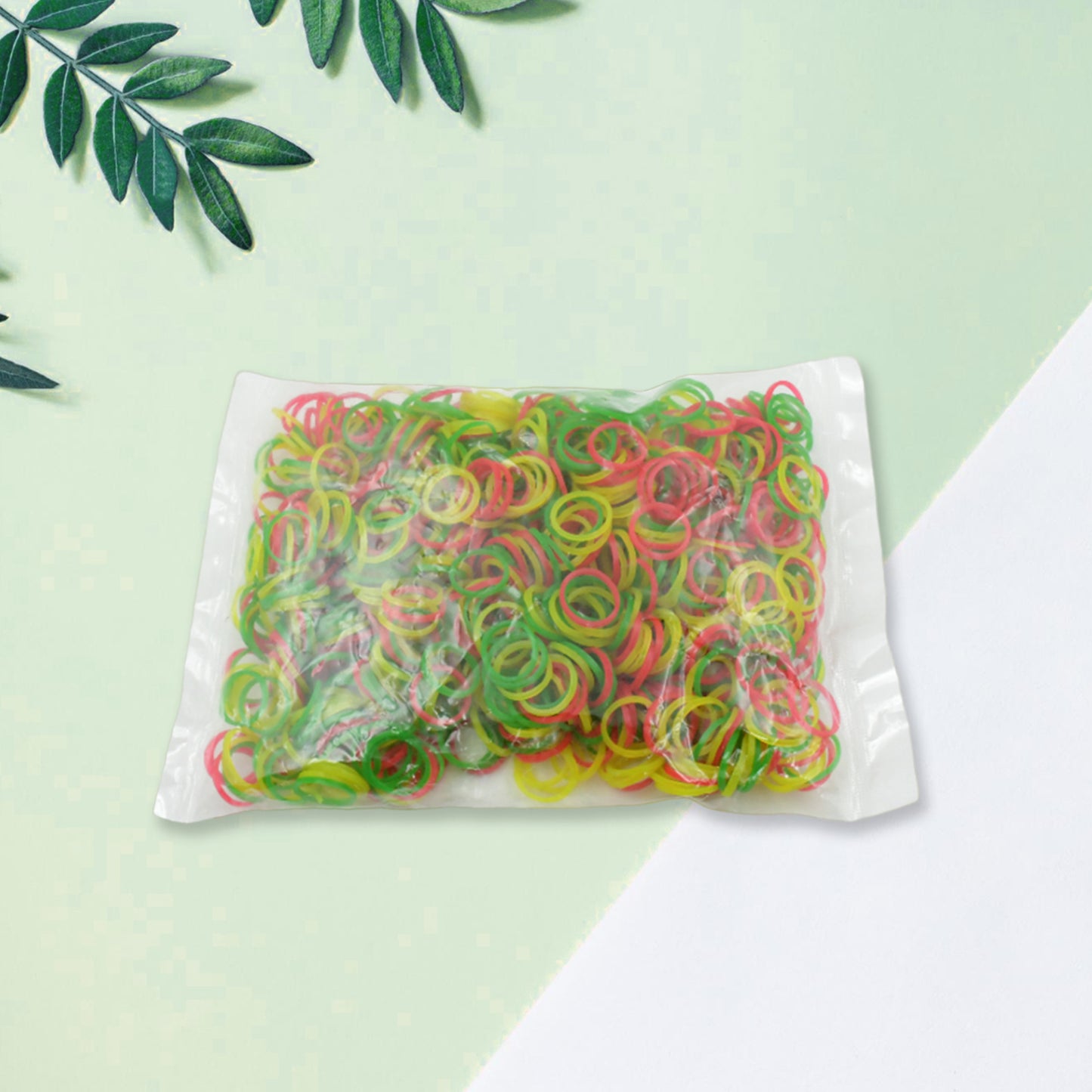 4357 Rubber Band For Officehome And Kitchen Accessories Item Products Elastic Rubber Bands Flexible Reusable Nylon Elastic Unbreakable For Stationery School Multicolor (1 Inch 50 Gm)