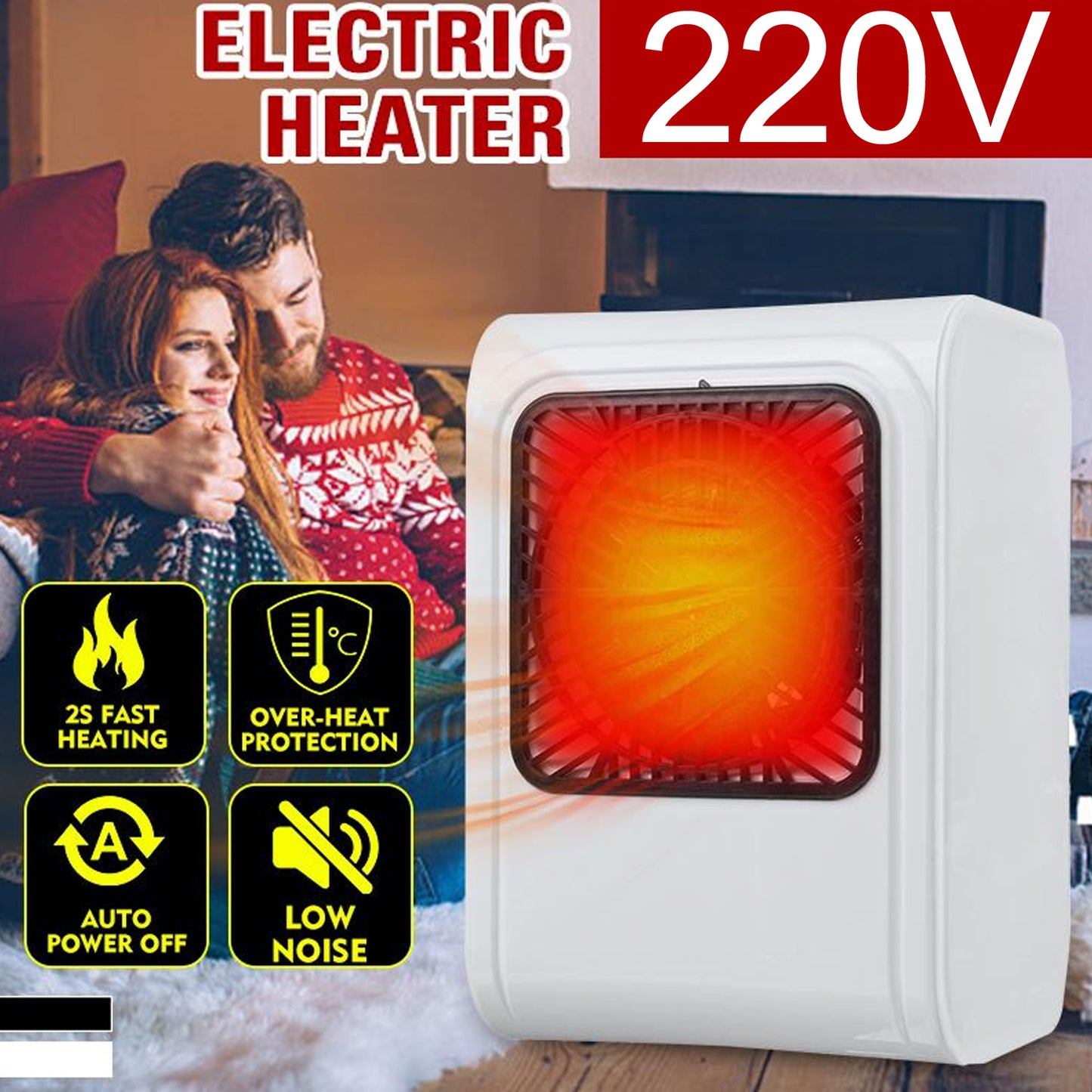 6683 Room Heater 220v Brown Box Heater For Office Bedroom Use Heater