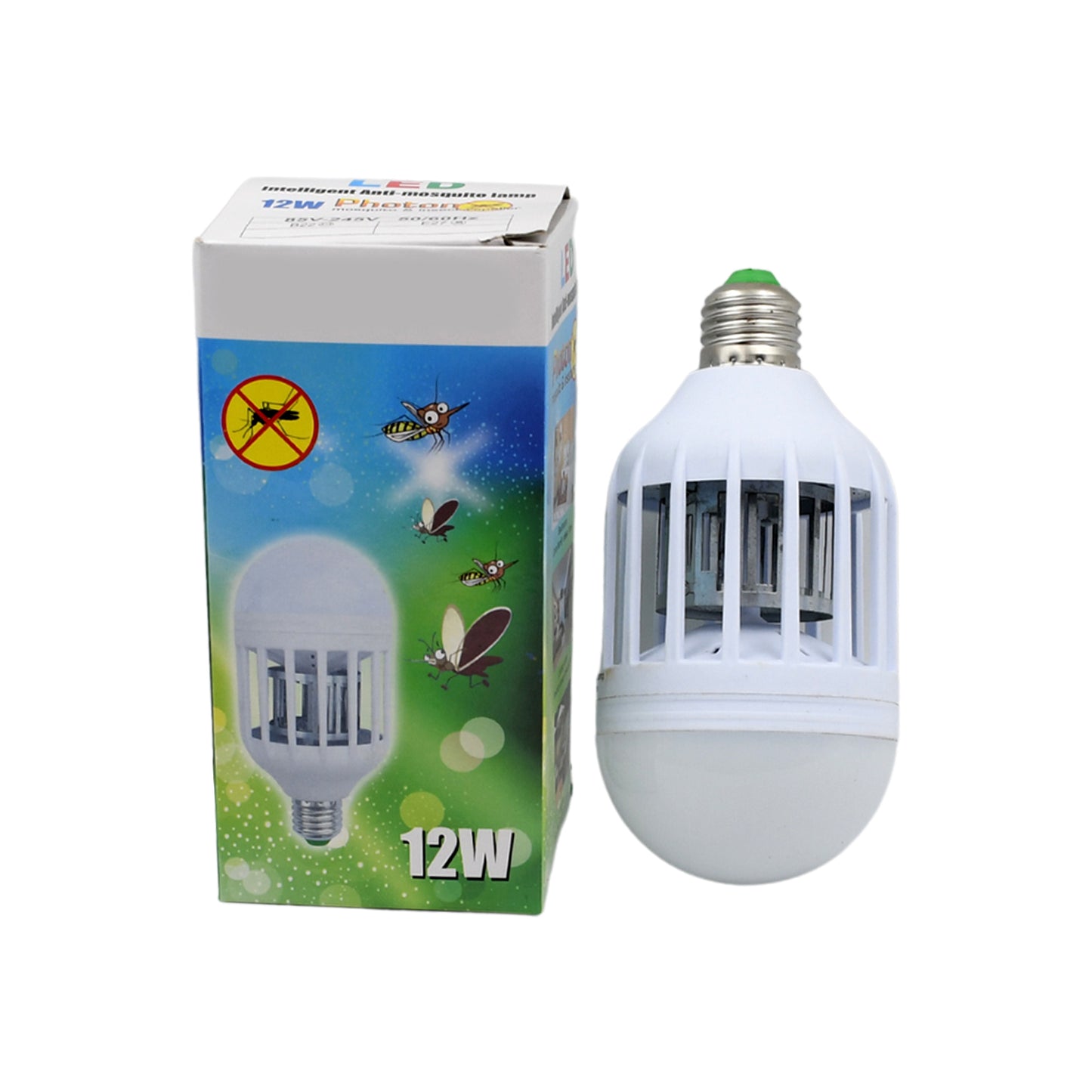 6898 12w Mosquito Killer Lamp E27 Summer Moths Flying Insects Led Zapper Mosquito Killer Lamp Light Bulb Household 12w