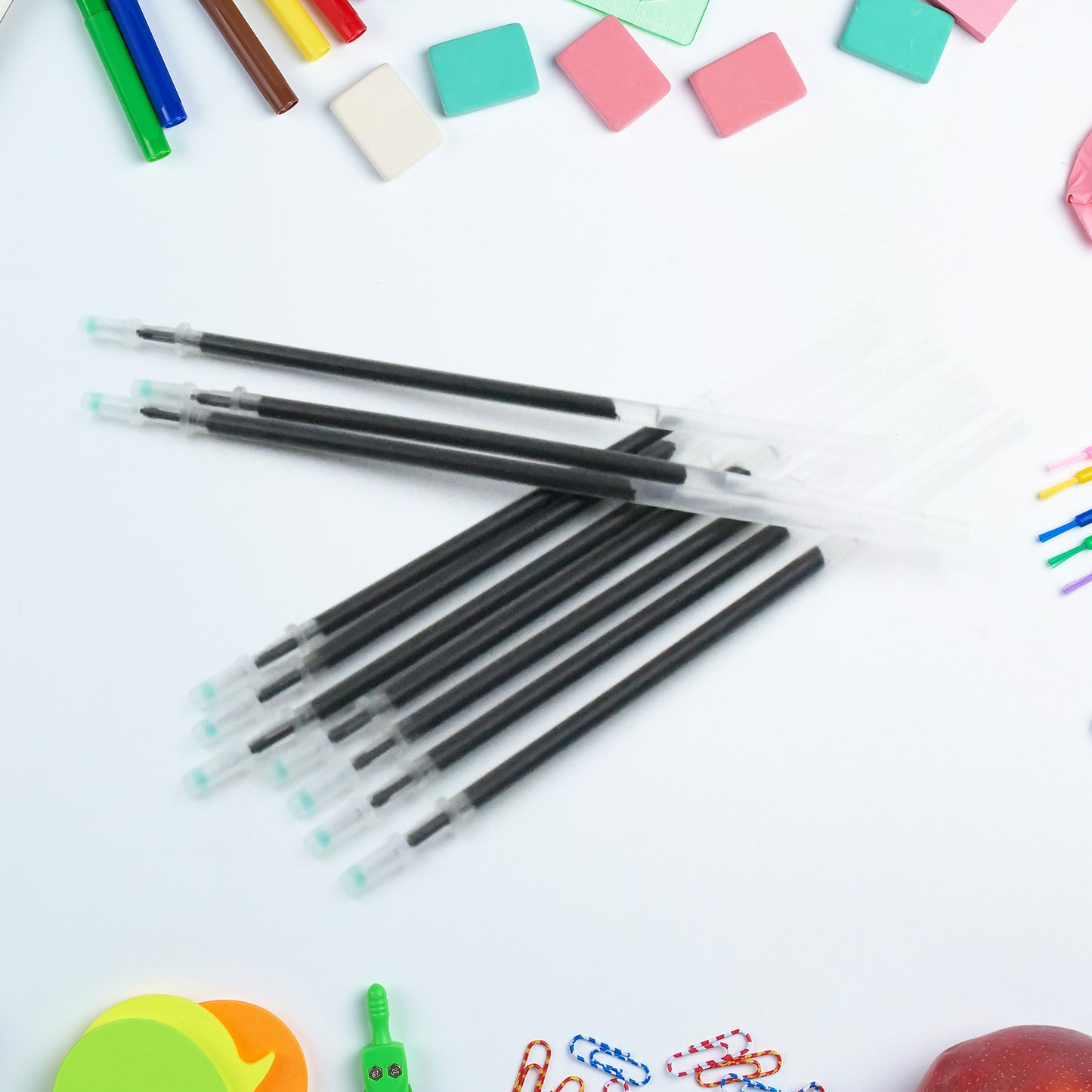 Black Pen Refill All Round Ball Pen Refill Smooth Writing Pen Refill All Pen Suitable (1 Pc 10 Pc)