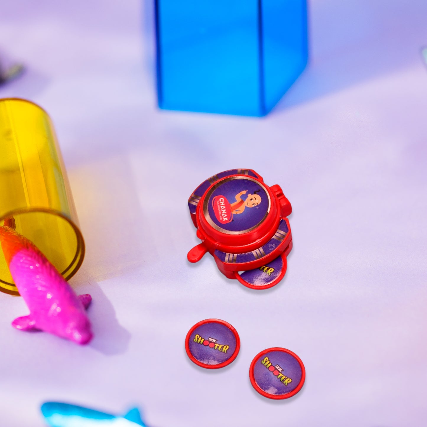 1968 Exciting Hand Disk Shooter Toys Game Set For Kids. Amazing Flying Disc Game. Indoor Outdoor