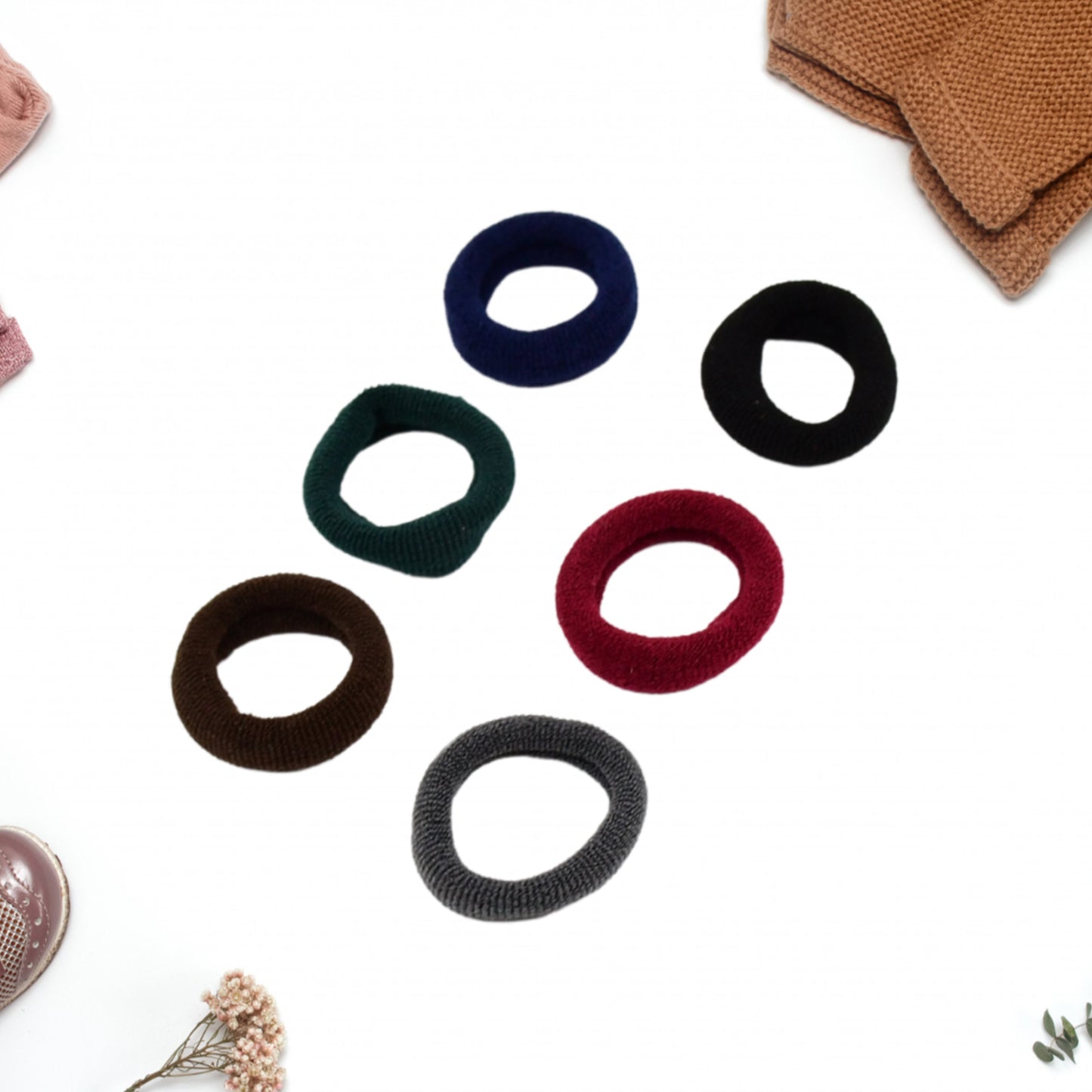 Small Ponytail Holder Bands For Hair Rubber Bands (Pack Of 50 Multicolour)
