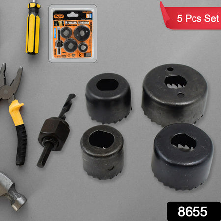 32 38 44 54 Mm Hole Saw Cutter With Mandrel 32-54 Mm (5 Pcs Set)