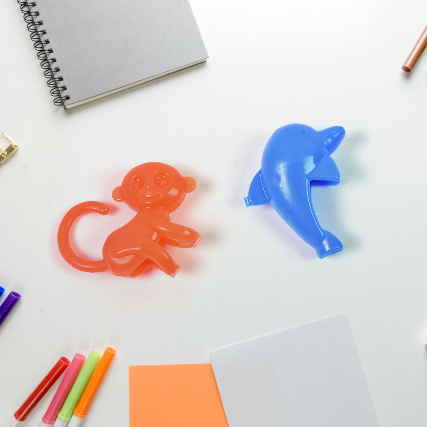 Mix Character Monkey Fish Cat Pencil Top Promotional Toys (1 Pc Mix Colour Design)
