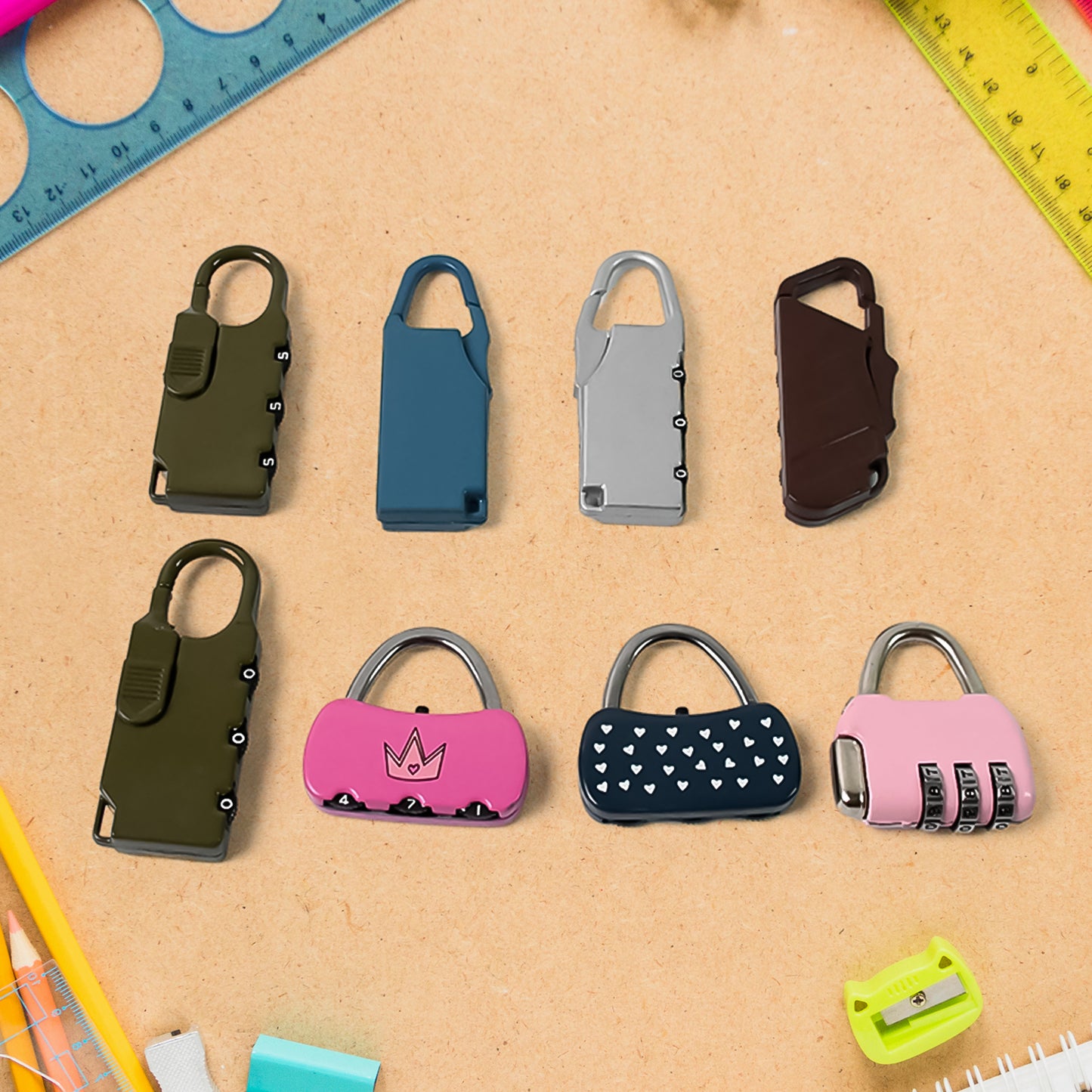 3 Digit Metal Combination Number Lock (1 Pc Mix Design Color)