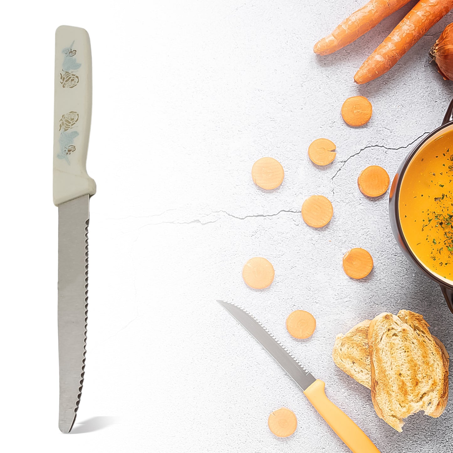 Stainless Steel Egg Slicer Knife (2 Pc Set)