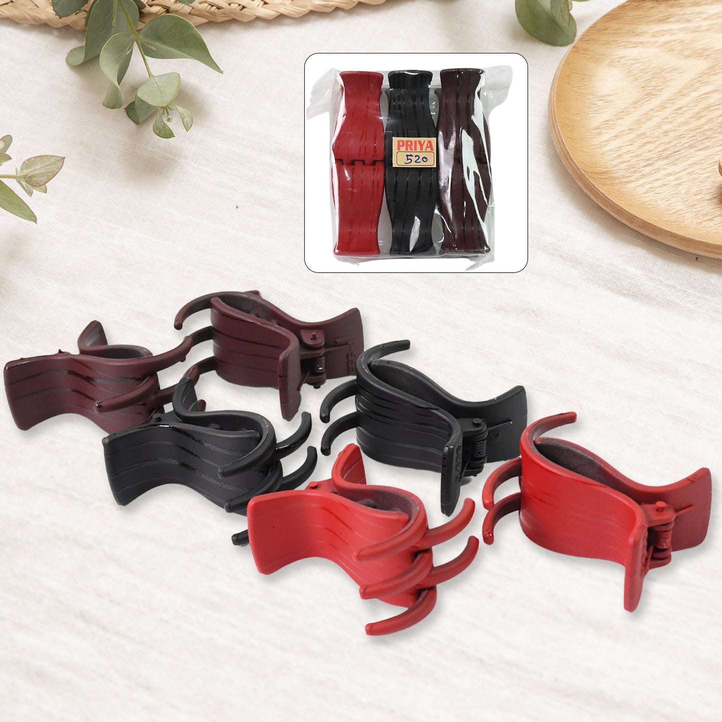 Big Hair Clips For Girls Kids Hair Accessories (6 Pcs Set Multi Color)