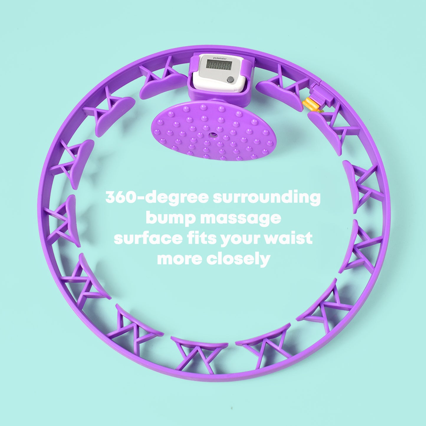 Smart Fitness Hula Hoops With Ball And Intelligent Counter (1 Pc With Brown Box)