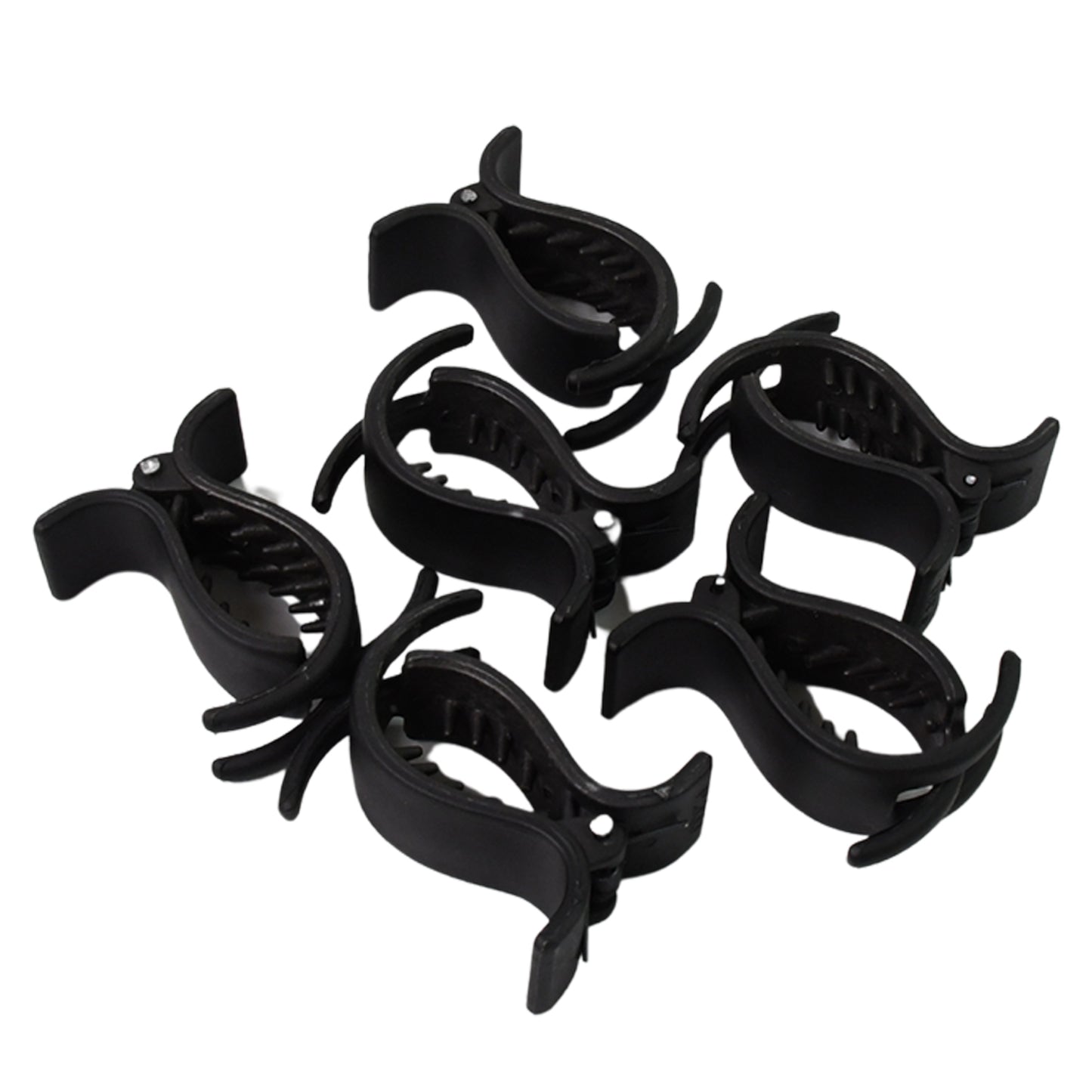 Big Hair Clips For Girls Kids Hair Accessories (6 Pcs Set Black)