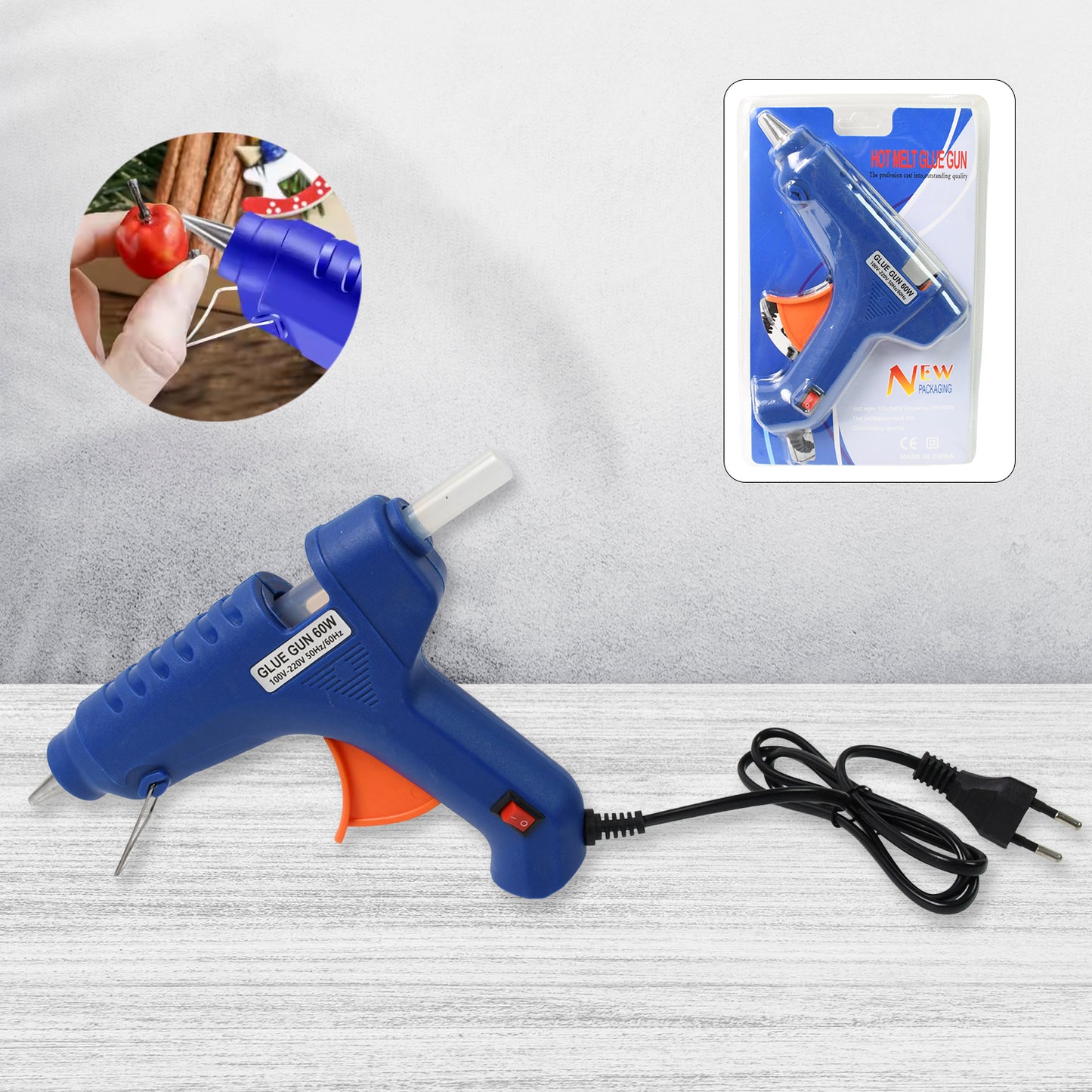 Professional 60 Watt With 2 Pcs Hot Melt Glue Stick On Off Switch (1 Pc)