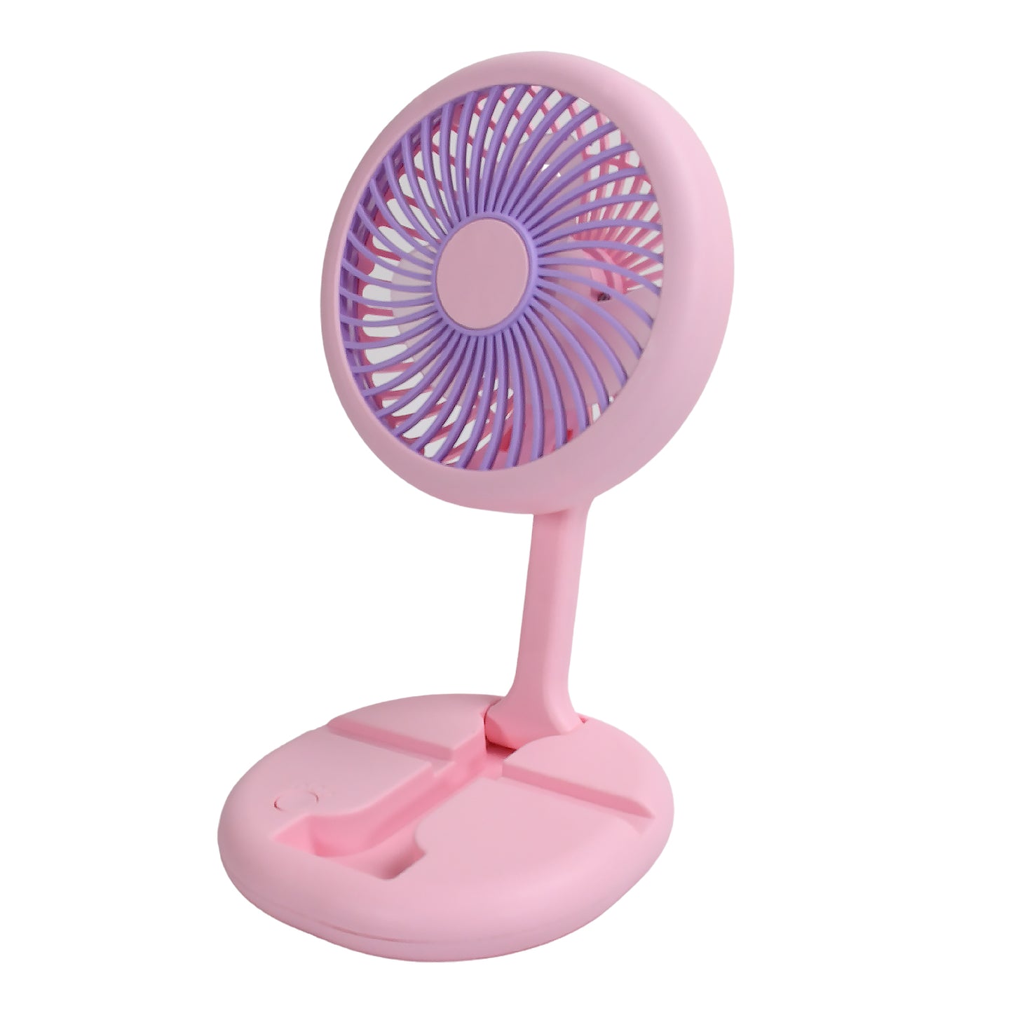17794 Usb Rechargeable Portable Fan With Led Light Heavy Duty Foldable Fan With Charging Port Home Outdoor Temple